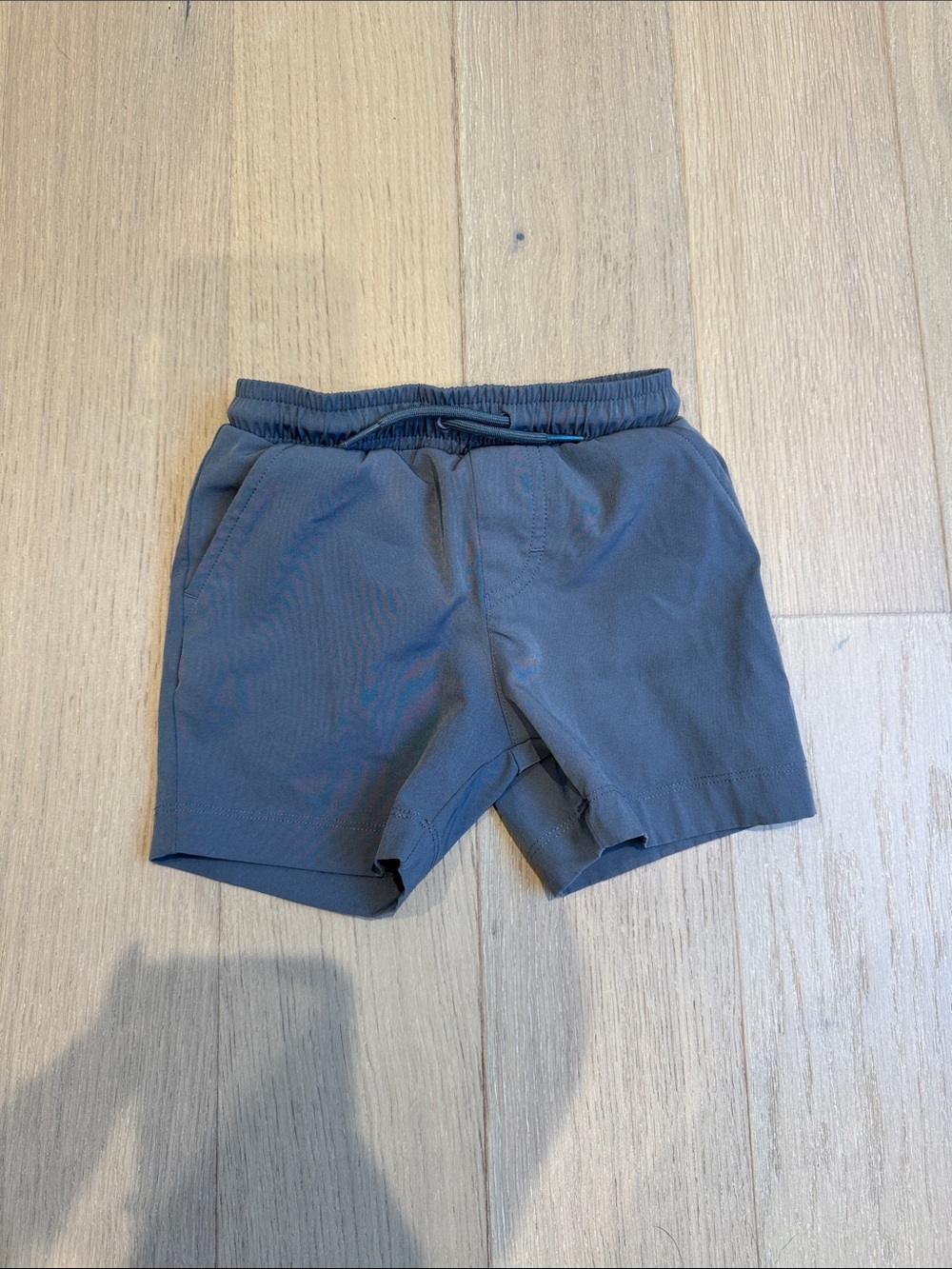 Kids Elastic Waist Gray Shorts